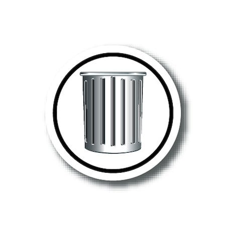 Ergomat 16in CIRCLE SIGNS - Trash Can DSV-SIGN 256 #3009 -UEN